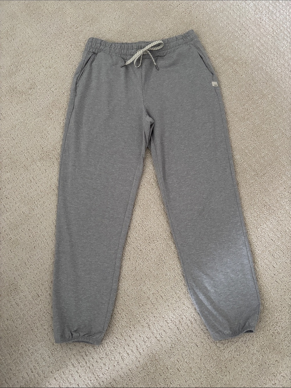 Vuori Kids Gray Sweat Joggers with Drawstring
